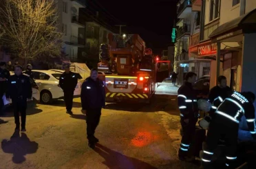 Kombiden çıkan yangın paniğe neden oldu 