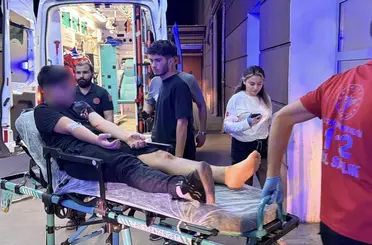 Kontrolden çıkan motosiklet devrildi: 1 yaralı
