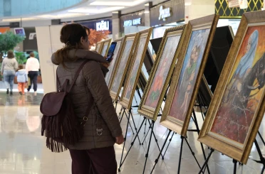 Konya Büyükşehir, Konya’daki Gazzeli çocukların resimlerinden sergi açtı