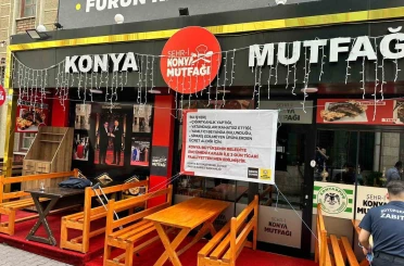 Konya Büyükşehir Zabıtası’ndan tüketiciyi aldatan işletmeye 3 gün faaliyetten men cezası