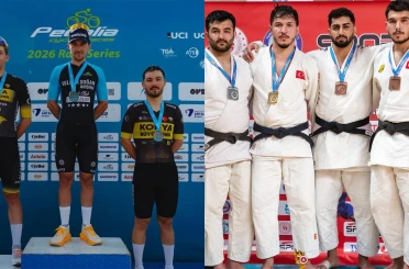 Konya Büyükşehirli sporcularından gövde gösterisi