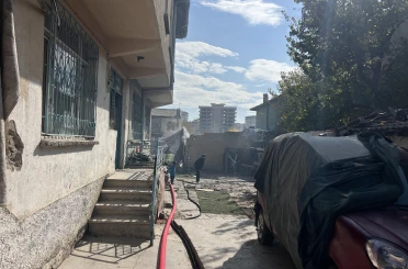 Konya'da kullanılmayan müstakil evde yangın