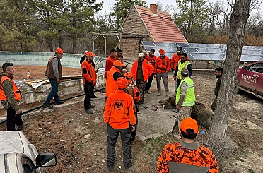 Konya'da yaban domuzlarına sürek avı düzenlendi