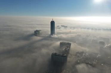 Konya sis denizinde kayboldu