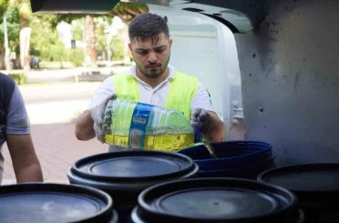 Konyaaltı’nda atık yağlar geri dönüştürülüyor 