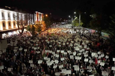 Konya’da Filistin’e destek için sessiz yürüyüş