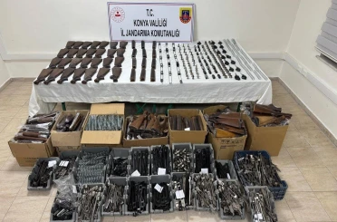Konya’da jandarmadan 7 ayrı silah operasyonu: 3 tutuklama 