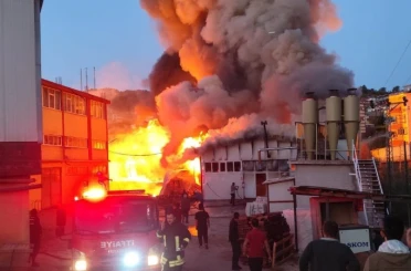 Konya’da silah fabrikasında korkutan yangın 