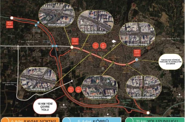 Köprülü kavşak çalışması kapsamında minibüs güzergahları değişti 