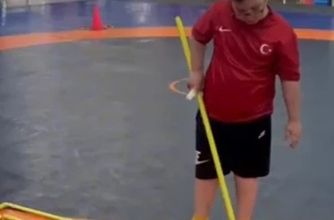 Körfez’de özel çocuklara özel spor çalışmaları 