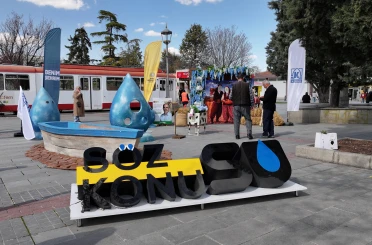 KOSKİ Tarım Haftası’nda su tasarrufu bilgilendirmesi yapıyor