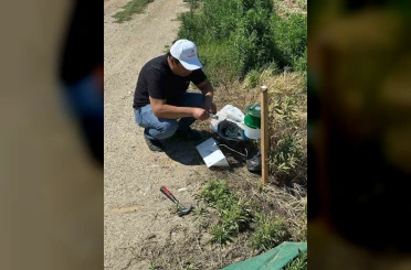 Köşk’te pamuk tarlalarına zararlı takibi için monitör tuzak kuruldu 