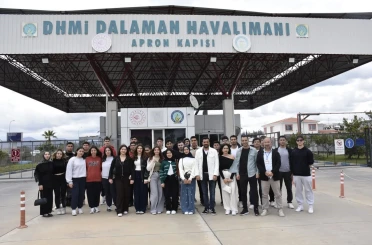 Köyceğiz MYO öğrencilerine havalimanında uygulamalı eğitim 