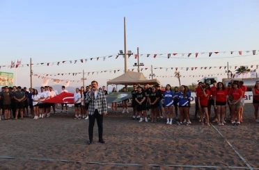 Köyceğiz Plaj Hentbolu Turnuvası gösteri maçı ile başladı 