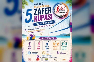 Köyceğiz Plaj Voleybolu Turnuvası için geri sayım başladı 