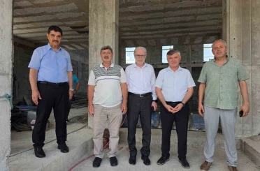 Köyceğiz Zeytinalanı Merkez Camii inşaatı hızla yükseliyor 