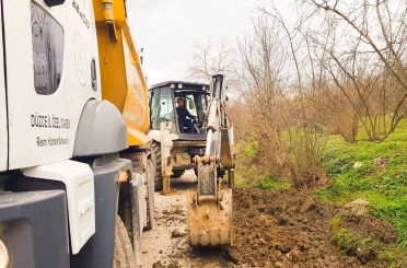 Köylerde kanal çalışmaları devam ediyor 