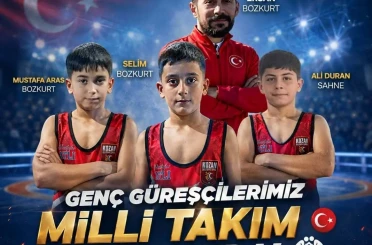 Kozan Belediyespor’un 3 güreşçisi U11 Serbest Güreş Milli Takım kampına davet edildi 