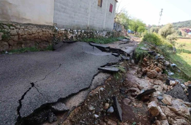Kozan’da selin izleri havadan görüntülendi 