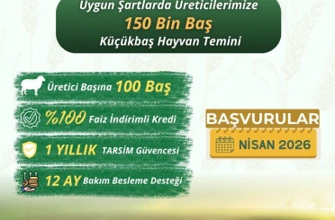 Küçükbaş üreticilerine "Kırsalda Bereket" projesi başlıyor 