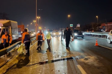 Küçükçekmece’de zincirleme trafik kazası: 1 yaralı 