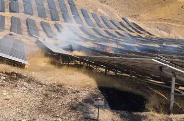 Kurtalan’da güneş enerjisi panellerinde yangın
