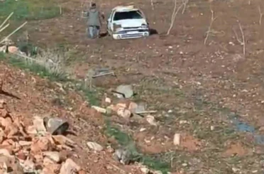 Kurtalan’da otomobil tarlaya uçtu: 1 yaralı 