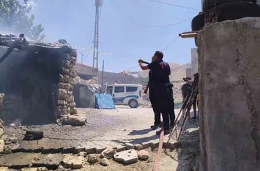 Kurtalan’da tandır yangını paniğe oldu
