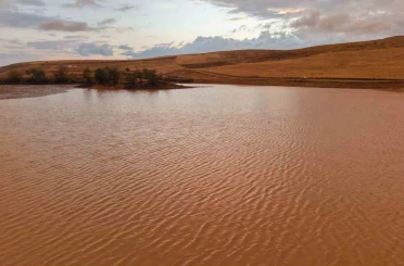 Kuruyan gölet sağanak yağışla yeniden doldu: Su seviyesi yüzde 50’yi aştı 