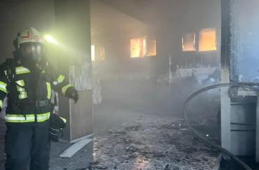 Kuruyemiş fabrikasında korkutan yangın 