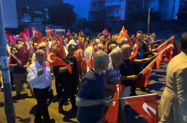 Kuşadası, Didim ve Bozdoğan’da 15 Temmuz unutulmadı 