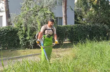 Kuşadası’nda yeşil alanlar bakıma alındı