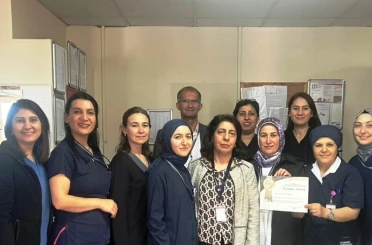 Kütahya Evliya Çelebi Eğitim ve Araştırma Hastanesi’nin ’İnme Ünitesi’ne teşekkür belgesi 