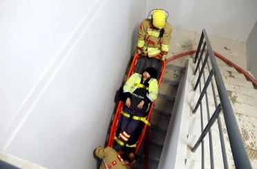 Kütahya OSB İtfaiye Ekibinden gerçeği aratmayan tatbikat 