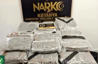 Kütahya’da 42 kilo 582 gram esrar ele geçirildi 