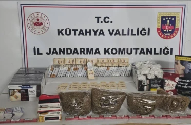 Kütahya’da jandarmadan kaçak tütün operasyonu 