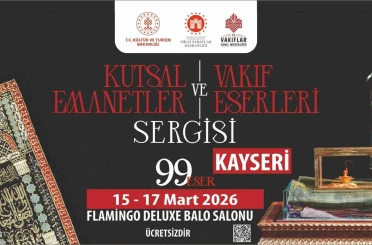Kutsal emanetler Kadir Gecesi Kayseri’de 