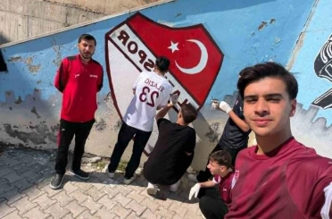 Lise öğrencilerinden Elazığspor’a destek 