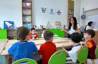 Lokomotif Çocuk Köyü Lotus’ta ilk ders heyecanı yaşandı 