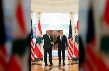Lübnan Cumhurbaşkanı Aoun, ABD Dışişleri Bakanı Rubio ile bir araya geldi 
