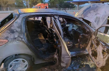 Lüleburgaz’da otomobil yangını 