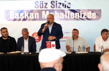 Mahalle sakinlerinin taleplerini dinledi 