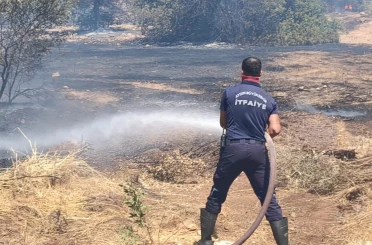 Makilik alanda çıkan yangın büyümeden söndülürdü 