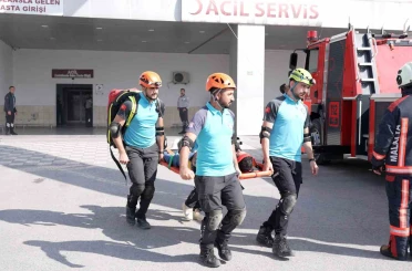 Malatya Eğitim ve Araştırma Hastanesi’nde yangın tatbikatı 