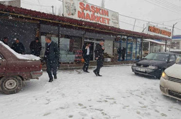 Malatya kırsalında kar yağışı etkili oluyor 
