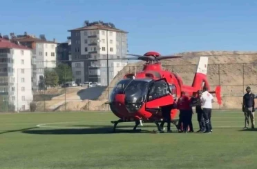 Malatya’da ambulans helikopter 66 yaşındaki hasta için havalandı 