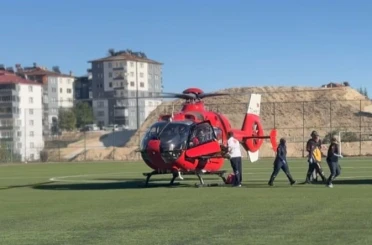 Malatya’da ambulans helikopter 70 yaşındaki hasta için havalandı 