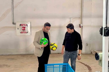 Malatya’da futbol topu üretimine başlandı 