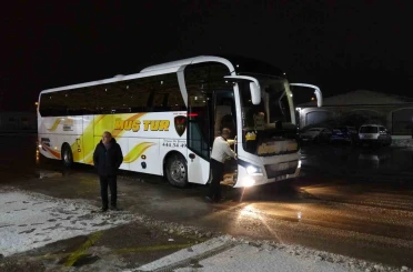 Malatya’da kar yağış nedeniyle otobüs seferleri durduruldu 