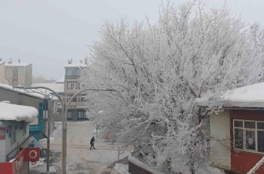 Malazgirt’te dondurucu soğuklar görsel şölene dönüştü 
